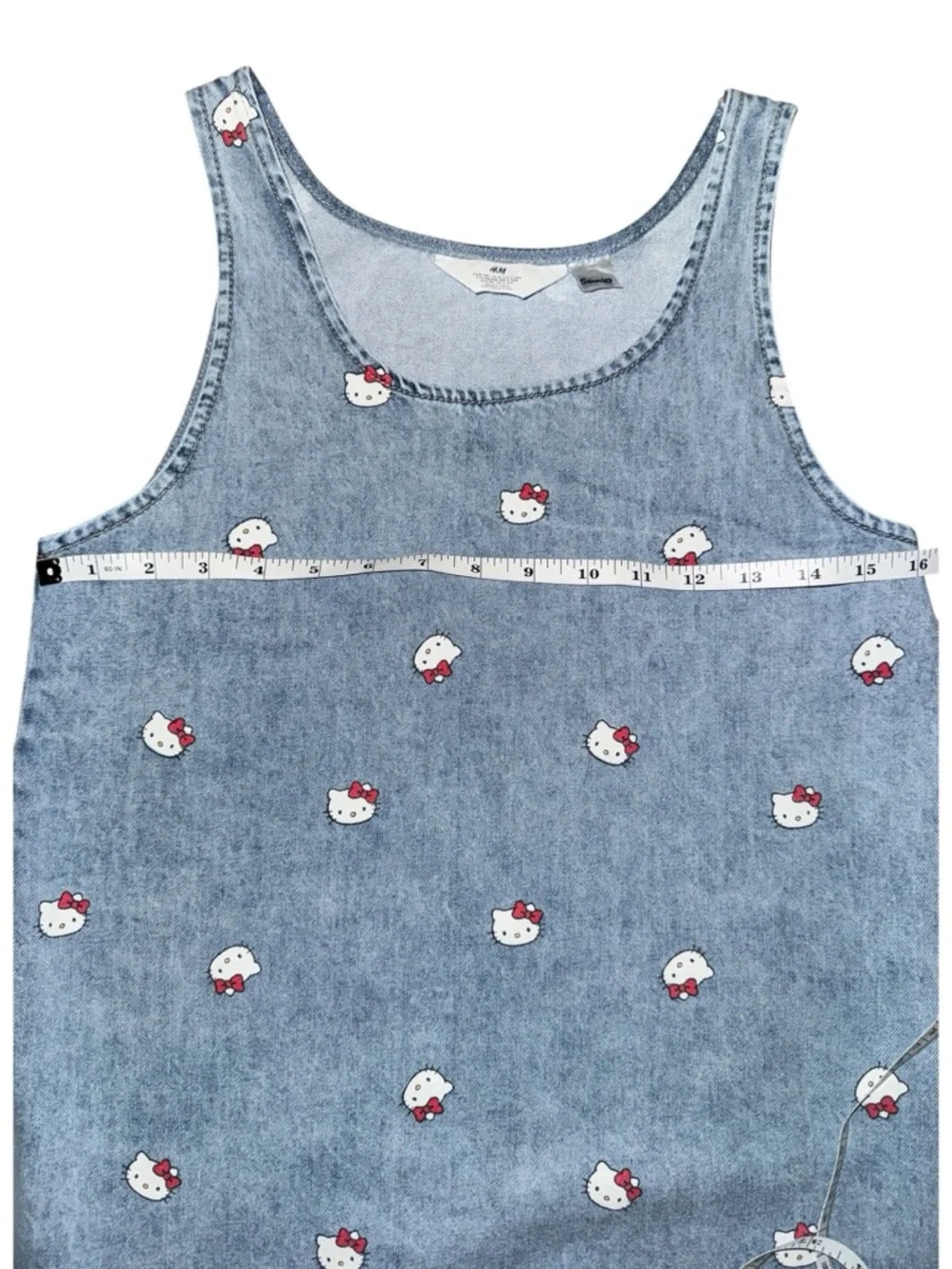 H&M x Sanrio Hello Kitty Denim A-Line Dress Size 9-10